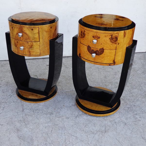 Retro bedside table with drawer