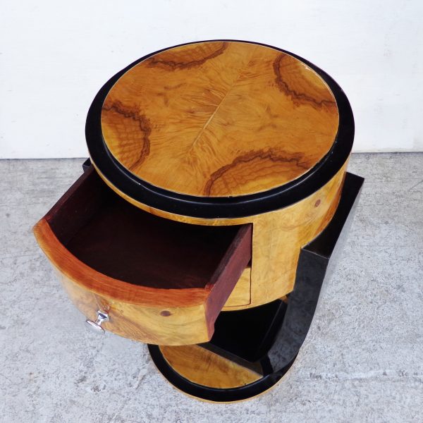 Nightstand with drawer and Art Deco look
