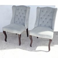47.5″ Z Gallerie Mirrored Round Table with 4 Chairs