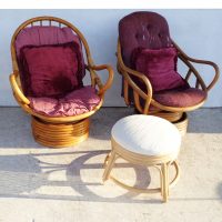 Swivel Rocker Rattan Lounge Chair