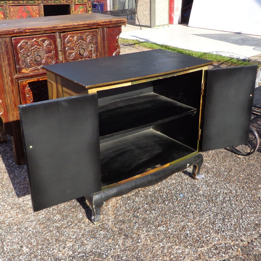 Painted peacock vintage sideboard cabinet