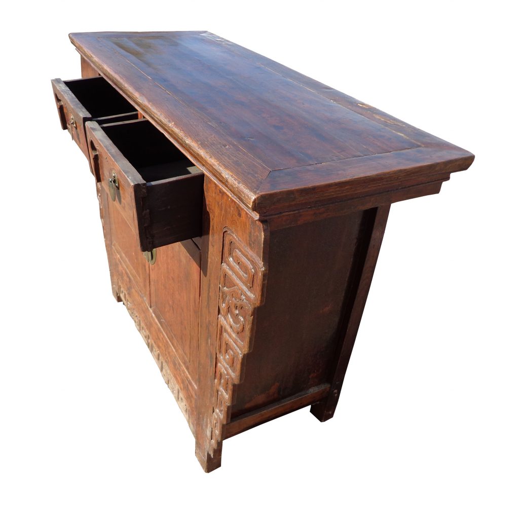 Oriental 19th century wooden console