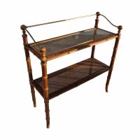 33.5″ Cane Weave Entry Table