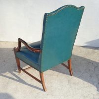 Green Leather Arm Chair