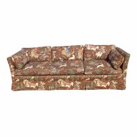 85″ Henredon Sofa With Hunt Print