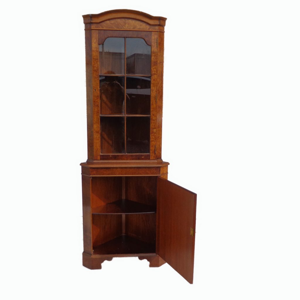 71″ British Walnut Corner Cabinet / Cupboard (MS10171)