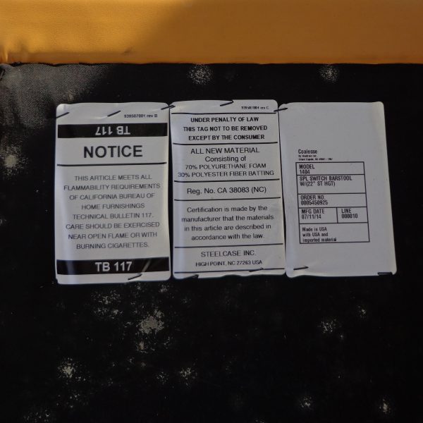 Four steel counter stools set