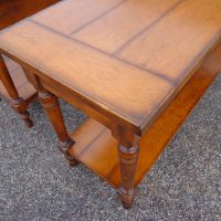 Provincial maple wood dining table by Baker
