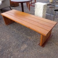 70″ Solid Wood Bench