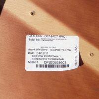 24″ Round Side Table with Glass Top