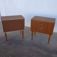 1960s Danish Mid Century Teak Nightstands – a Pair