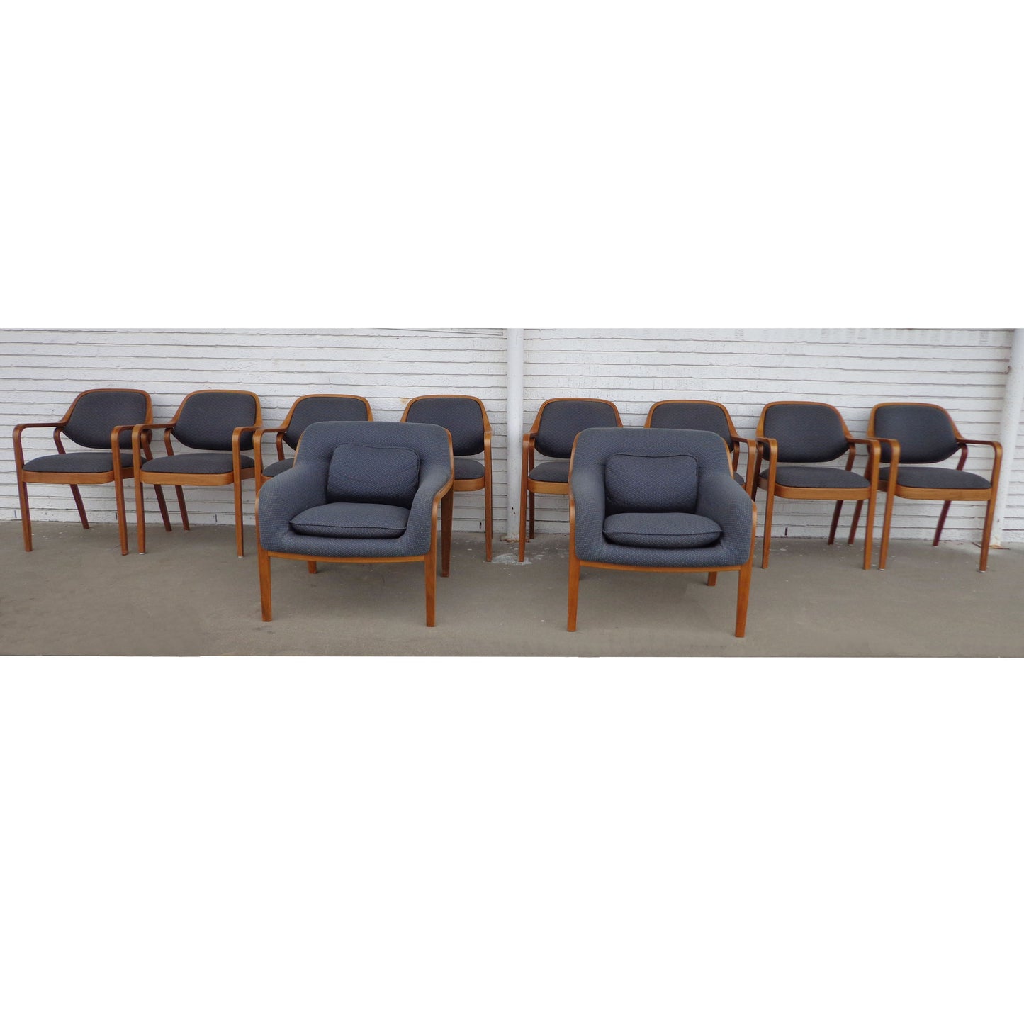 Mid Century Modern Lounge Chairs by Bill Stephens for Knoll, combining comfort with style, perfect for adding a touch of vintage charm to any space.