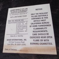 Spacious seating on vintage Geiger sofa