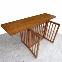 Rosewood console and dining fliptop table