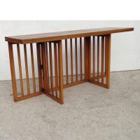 Mid century rosewood dining table open top