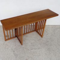 Rosewood fliptop table as console