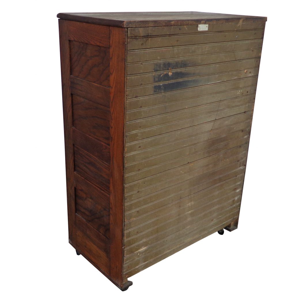 ICE QUEEN Antique Wooden Ice Box, Wine Cabinet on Casters ( MS10395)