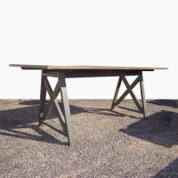 76 inch vintage industrial desk ideal for workshops or studios
