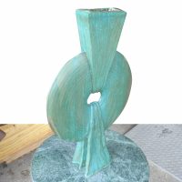 modern earth tone pottery sculpture