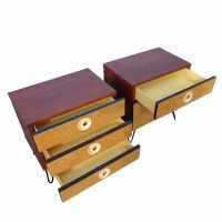 Pair of Vintage German Nightstands