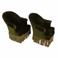 Vintage Pair of Junior Lounge Chairs