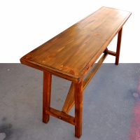 Farmhouse style reclaimed wood console table