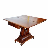 American Empire lyre accent table ideal for traditional spaces