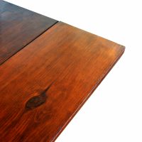 Long mid-century drop leaf table in classic vintage look