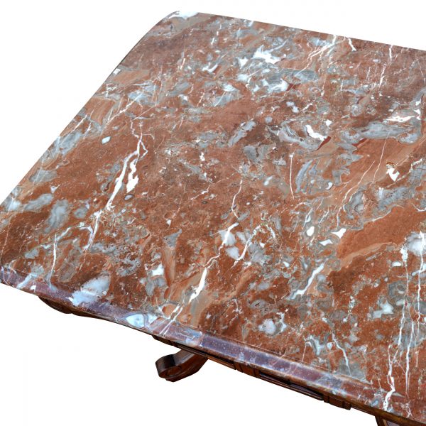 Antique marble top coffee table