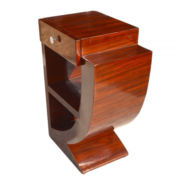 Art Deco bedside accent table