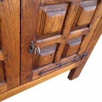 Solid wood entertainment console 40 inches wide