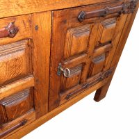 40 inch media console with traditional wood look