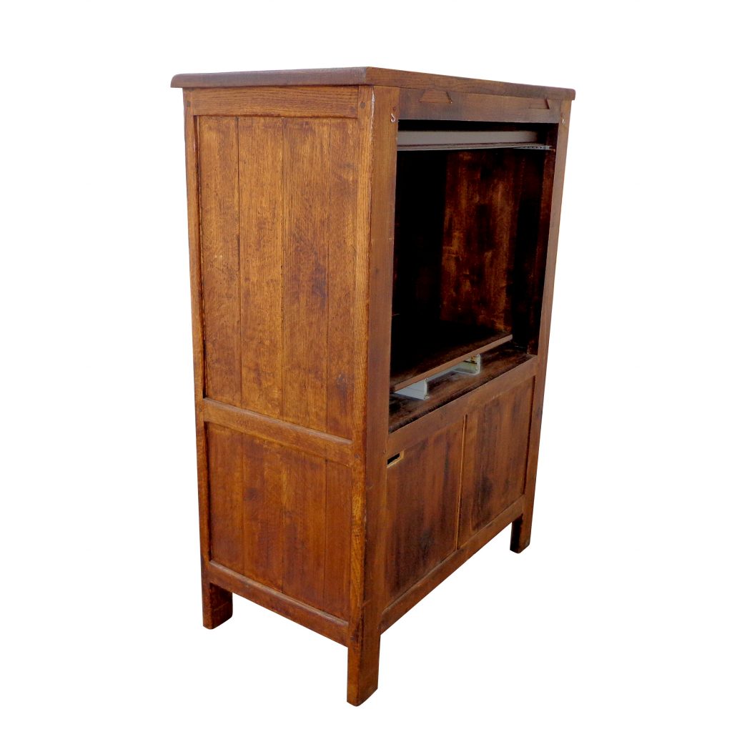 Wooden TV unit with functional storage
