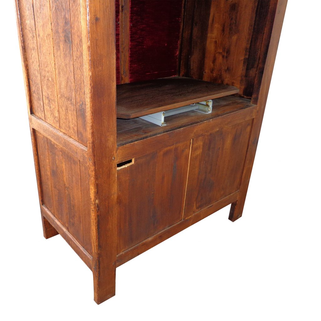 Mid-century entertainment cabinet with doors