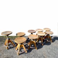Vintage Maple Gunlock Remington Rand Stools