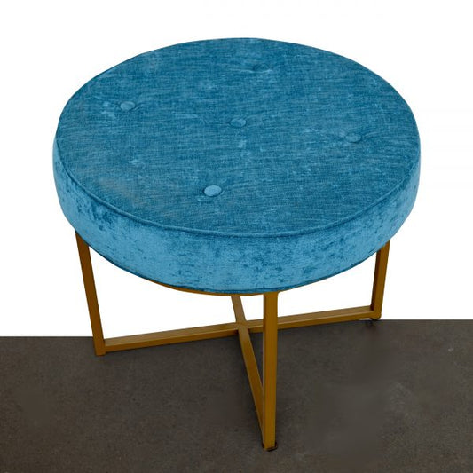 21.5″ Blue stool with metal base (MS10633)