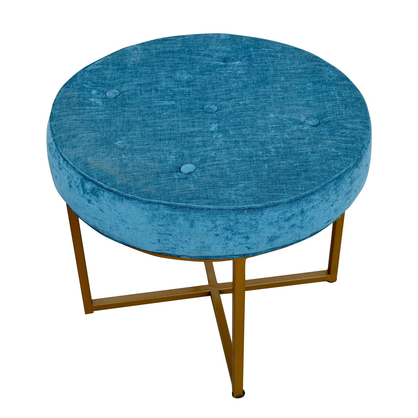 21.5″ Blue stool with metal base (MS10633)