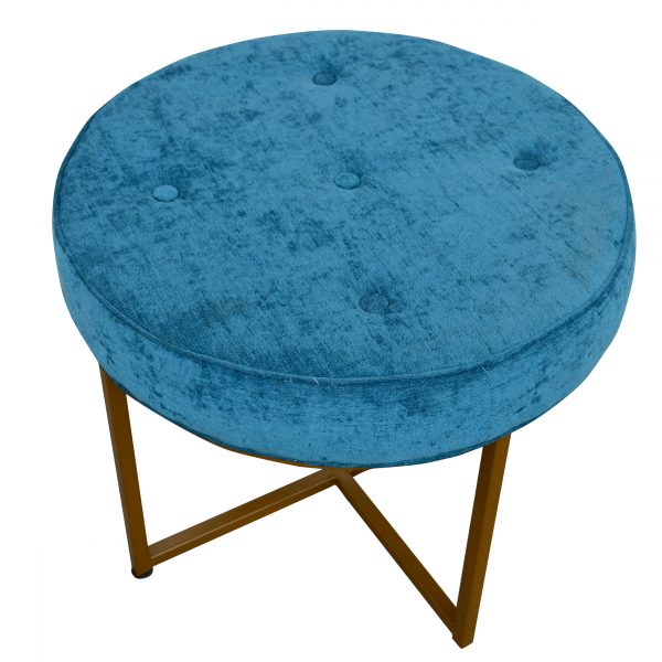 21.5″ Blue stool with metal base (MS10633)