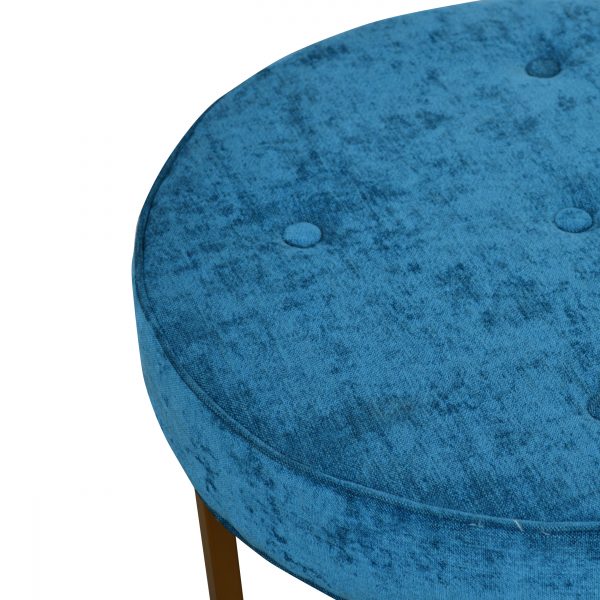 Blue stool for living room or studio