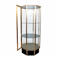 72″ Hexagon Glass Display Cabinet (MS10636)