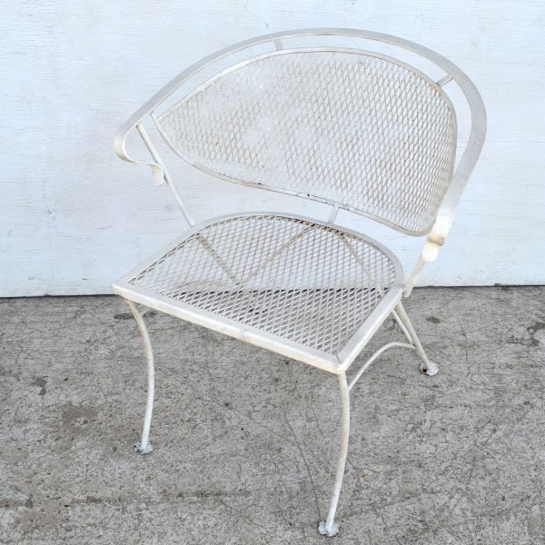 Black metal outdoor seating chairs