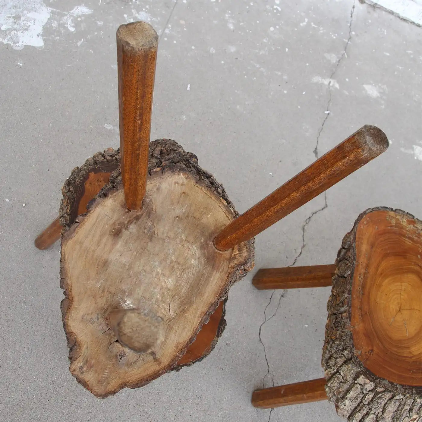 Set of Live Edge Side Tables