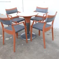 Dedon Play set for outdoor dining and entertaining