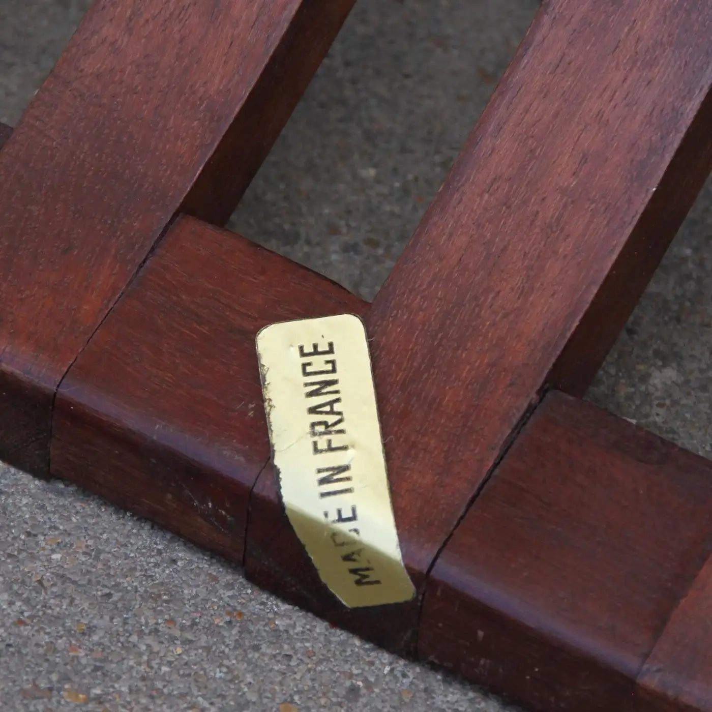 Iconic mid-century Curule chair with fabric seat