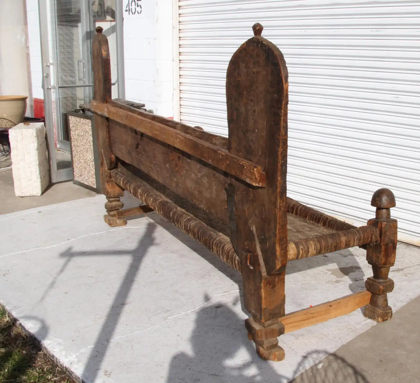 Rustic Swat Valley wooden charpoi