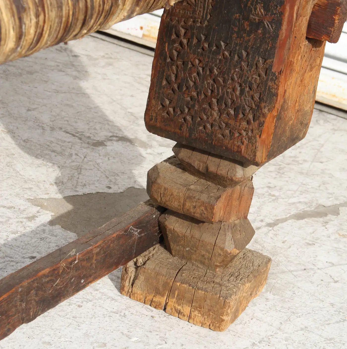 Cultural antique charpoi seating