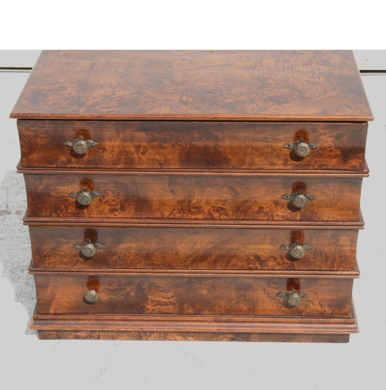 Italian book shaped nightstand with drawers