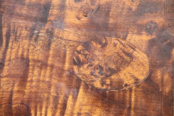 Artistic Italian burl wood nightstand