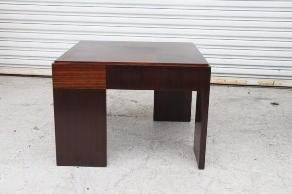 Elegant Macassar ebony accent table vintage