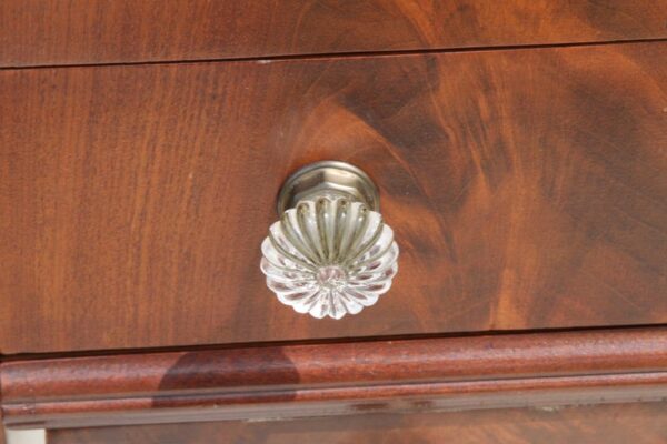 Empire style antique walnut vanity